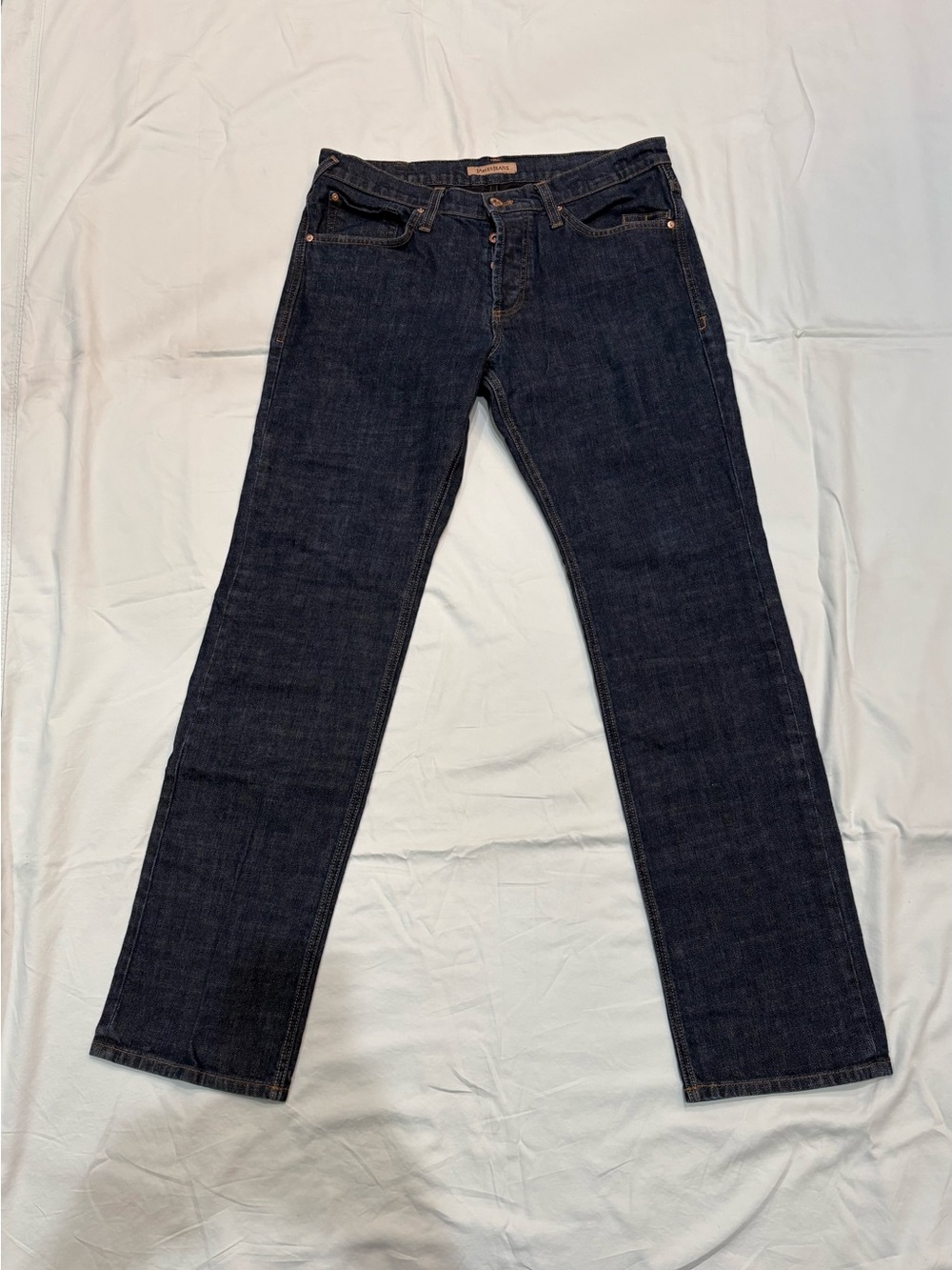 Dry Aged & Cured James Jeans Dark Wash TRAVIS THE STRAIGHT Button Fly Made in US